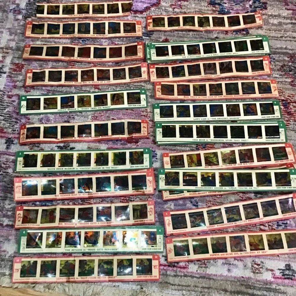 Rescued kenner, Hanna-Barbera cartoon slide strips, 1962 and 1963 Including Rock